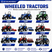 Traktor Pertanian Euro 5 CE 50hp 60hp 70hp 80hp 90hp 100hp Mesin 4 Tak Epa Dengan Kabin