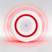 Sirène d'alarme sonore et lumineuse sans fil WiFi Tuya, détecteur sonore et visuel avec notifications d'alerte à distance via l'application WeChat Cloud