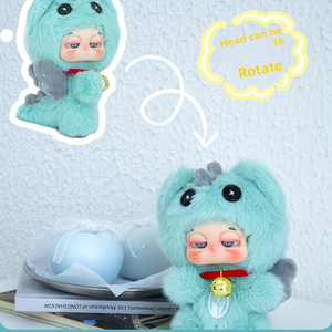 Série de peluches authentiques Derpkid (Jiongzi) Dragon Catching Master, boîte mystère, animaux mignons, figurines faites à la main, ornements pour enfants, unisexe - Product Image 4