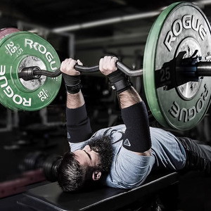 ที่รัดข้อศอกแบบยืดได้สำหรับผู้ชายผู้หญิงม้านั่งแบบยกยกกระชับทนทานต่อการสึกหรออุปกรณ์ฟิตเนสแบบแข็ง - Product Image 6