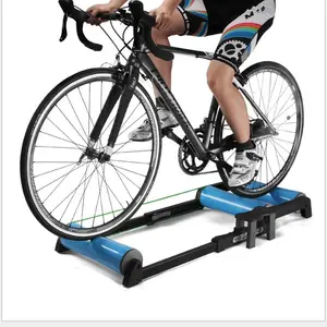 自行车滚轮可调自行车训练器支架可折叠室内自行车滚轮，带阻力，用于MTB公路自行车运动
