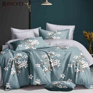 La Reina de la <span class=keywords><strong>casa</strong></span> de diseño de la hoja de cama ropa de cama conjunto sábana de cama ropa de cama de lujo conjunto - Product Image 2