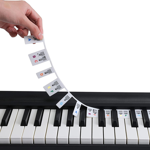 Tái Sử Dụng Có Thể Tháo Rời Silicone Đàn Piano Lưu Ý Hướng Dẫn Bàn Phím Nhãn Dán Với 88-Key Kích Thước Đầy Đủ Cho Người Mới Bắt Đầu - Product Image 1