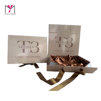 Lancement de Nouveaux Produits 2024 : Coffret Cadeau de Luxe pour Extensions de Cheveux et Perruques, Couleur Thé au Lait Personnalisée, avec Nœud, Boîte à Perruque Fantaisie, Thé au Lait Multi-couleurs