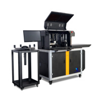 Machine de cintrage de lettres en relief CNC entièrement automatique avec logiciel de contrôle de profondeur de rainurage, hauteur 200 mm pour la fabrication de panneaux métalliques