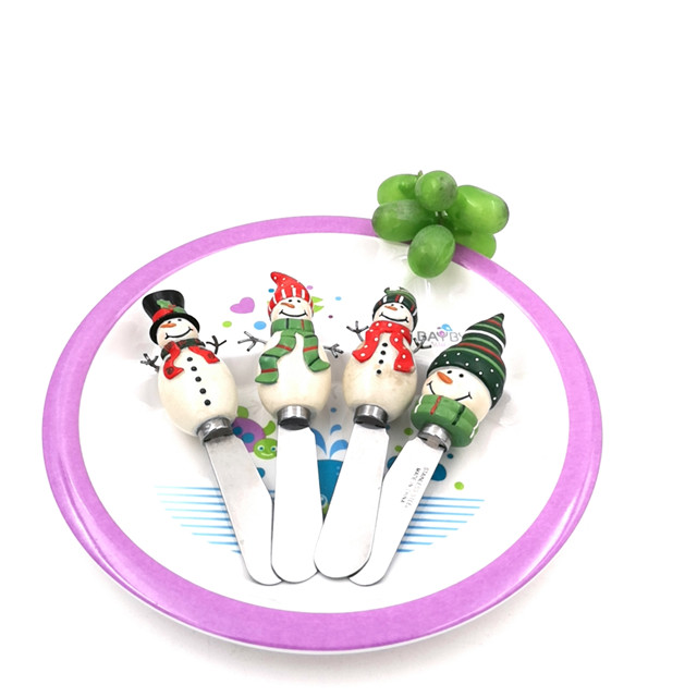 Кухонная посуда, посуда, милая ручка, мини нож для масла из нержавеющей стали, рождественские столовые приборы, разделитель сыра, десерта, джема