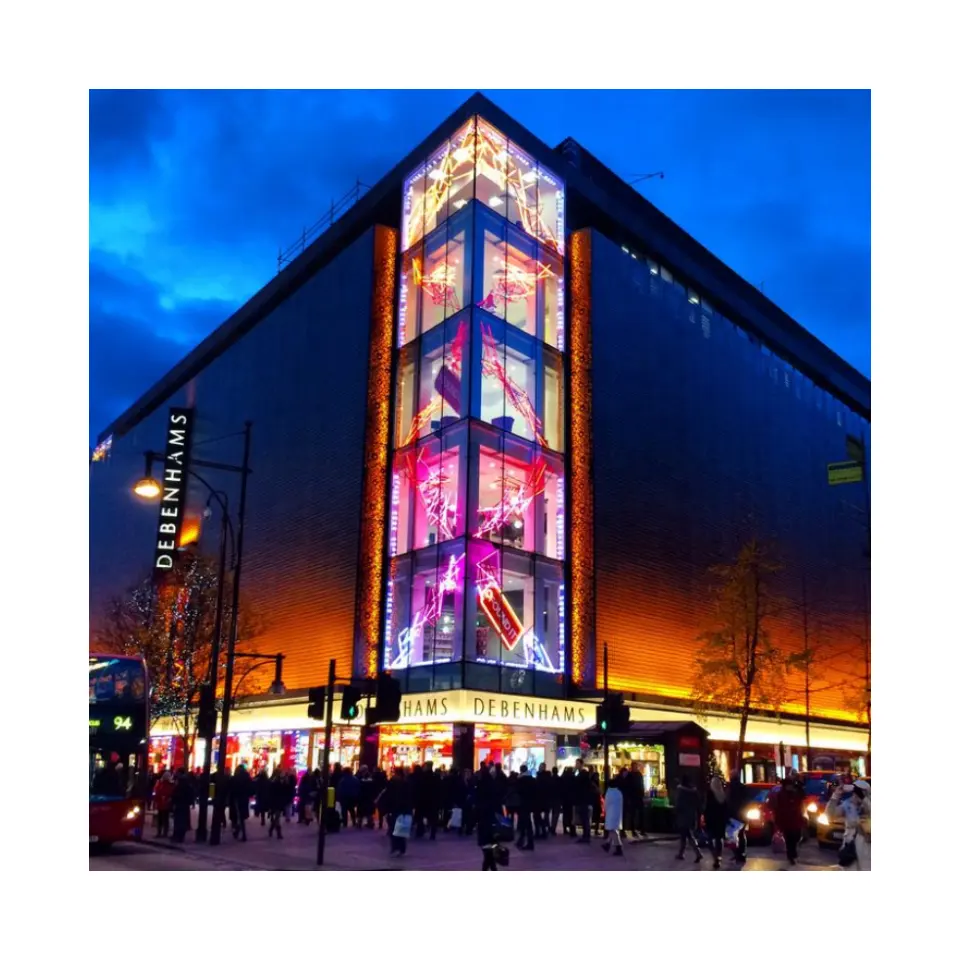 Blote Oog Hologram Technologie Meeslepende Reclame Interactieve 3d Video Muur Scherm Outdoor 3d Led Display