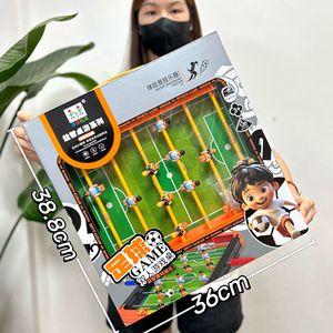 Mini Mesa de Futbolín de Plástico, Juego de Mesa Interactivo, Caja de Regalo Educativa, Juego de Entretenimiento Familiar Portátil - Product Image 3