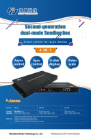 Huidu sistem kontrol tampilan LED, HD-A4L syn-asyn kotak pengiriman mode ganda warna penuh pengontrol WIFI LED