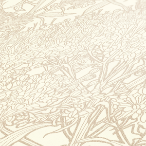 Fabriqué en Allemagne-Rouleaux de papier peint de luxe Jungle Crème Or Gris Papier peint contractuel en vinyle non tissé-10,05x0,53 m - Product Image 1