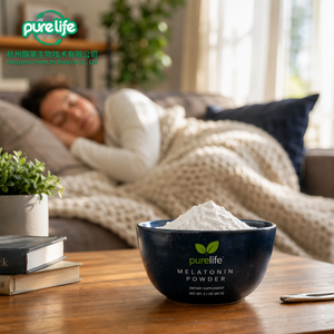Complément alimentaire de qualité alimentaire CAS 73-31-4 99% Poudre de mélatonine <span class=keywords><strong>Purelife</strong></span> Biotech - Product Image 2