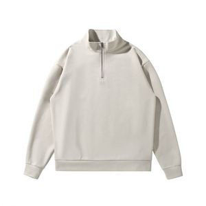 Sudadera con capucha de alta calidad con cremallera de un cuarto, estilo urbano, de peso pesado, oversize, 100% algodón, para invierno, lisa, súper suave, proveedor - Product Image 4