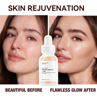 Marque distributeur Sérum raffermissant et blanchissant pour la peau 5% concentré d'acide lactique organique soin de constriction des pores du visage