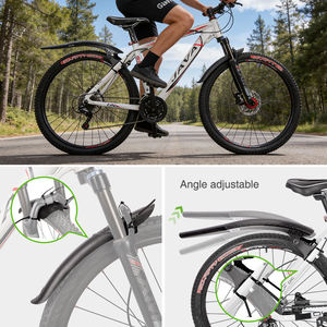 GEWAGE <span class=keywords><strong>Garde</strong></span>-boue de <span class=keywords><strong>VTT</strong></span> étendu et élargi en plastique et nylon, protection avant et arrière contre la pluie pour <span class=keywords><strong>VTT</strong></span> de descente - Product Image 5