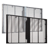 Pantalla LED Transparente para Escaparates P3.9-P7.8, Pantalla LED de Vidrio Transparente para Video Wall Publicitario