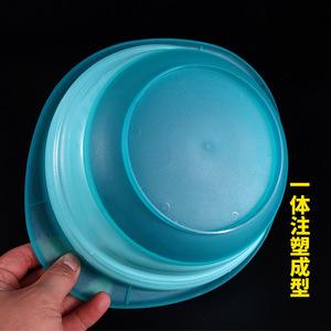 Bol à appâts pliable en matériau ABS, modèle transparent pour accessoires de pêche en eau douce - Product Image 1