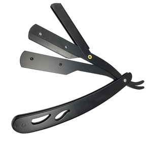 Herramientas de barbero <span class=keywords><strong>para</strong></span> hombres RTS, navaja de <span class=keywords><strong>afeitar</strong></span> plegable negra antigua, navaja de <span class=keywords><strong>afeitar</strong></span> recta de acero inoxidable - Product Image 1