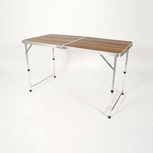 โต๊ะพับสำหรับตั้งแคมป์ 120x60x55-70 ซม. ปรับความสูงได้ เฟอร์นิเจอร์สำหรับใช้งานกลางแจ้ง - Product Image 5