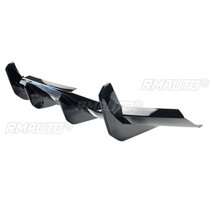 Difusor de Parachoques Trasero de Coche con Aleta de Tiburón para Chevrolet Corvette C8 2 Puertas 2020-2023 Z51 Stingray, Estilo Fibra de Carbono, Kit de Carrocería, Spoiler - Product Image 4