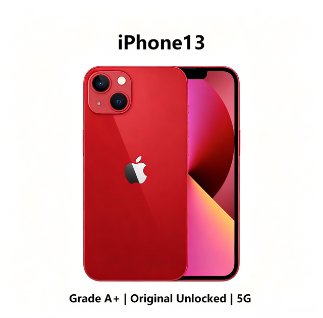 Grade +A+ iPhone 13 Used Mobile Phone Factory Unlocked 5G 128/256GB All Colors Wholesale