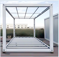 Structure de maison préfabriquée en acier galvanisé sur mesure pour bureau mobile ou entrepôt