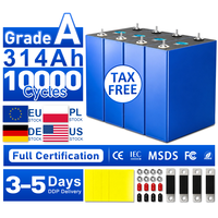 Cellules prismatiques LiFePO4 314Ah 3.2V 280Ah 304Ah 306Ah 314Ah Batterie au lithium 12V 24V 36V 48V 50Ah 60V 72V Batterie LiFePO4