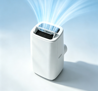 Climatiseur portable 14000 BTU avec roulettes pour un déplacement facile, climatisation et chauffage portables