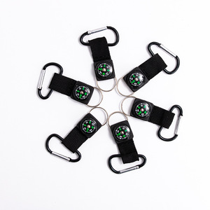 Mosquetón de aleación de aluminio tipo 5 # D portátil <span class=keywords><strong>barato</strong></span> con brújula Productos para exteriores Regalo promocional Brújula de metal duradera - Product Image 5