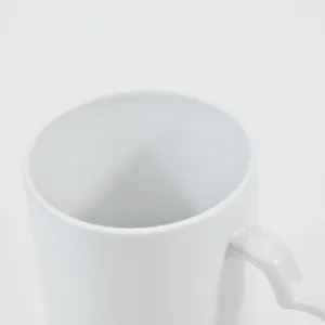 Us Warehouse 350ML 11oz Ceramic Mugs Red Heart Handle Custom Mug Sublimation Ceramic Mug Print LOGO Text Coffee Milk Cups