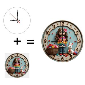 Round Wooden Wall <b>Clock</b> 25x25Cm Nordic Style Silent Indoor Home Living Room Decoration <b>Clock</b> - Product Image 6
