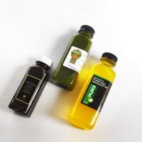 Bouteille plastique jetable en plastique PLA, 100ml, 250ml, 350ml, 500ml, contenant pour jus, 1 pièce, à emporter