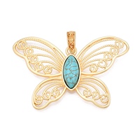PandaHall 10 pièces Pendentifs Breloques en Alliage Plaqué Or en Forme d'Arêtes de Poisson pour Enfants, Bijoux Fantaisie