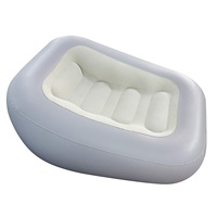 Canapé gonflable minimaliste moderne, léger, écologique, en PVC floqué, pour intérieur et extérieur, avec dossier inclinable automatique et pliable