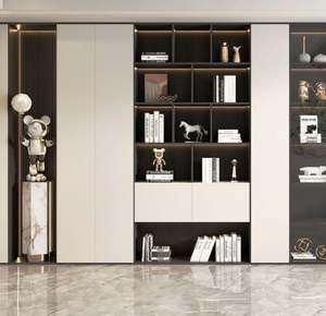 Home Office <b>Wooden</b> <b>Bookcase</b> Modern Home Office <b>Wooden</b> <b>Bookcase</b> Living Room Bedroom School Hotel Display for Home Furniture - Product Image 5