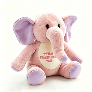 Éléphant en peluche pastel personnalisé pour la Saint-Valentin, parfait pour petite amie, anniversaire de la Saint-Valentin - Product Image 4