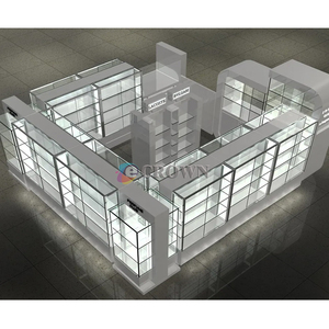 Scent Retail Store Mall Design Makeup Kiosk Cosmetic Display Cabinet <strong>Pl</strong> Makeup Kiosk Cosmetic Scent Fragrance showcase OEM - Product Image 3