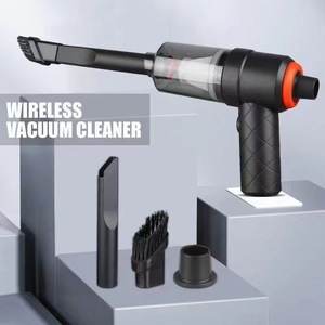 Mini <b>Vacuum</b> Cleaner <b>Portable</b> Cordless Handheld Rechargeable Battery Powered Single Color Black Plastic Car Cleaning Tool - Product Image 2