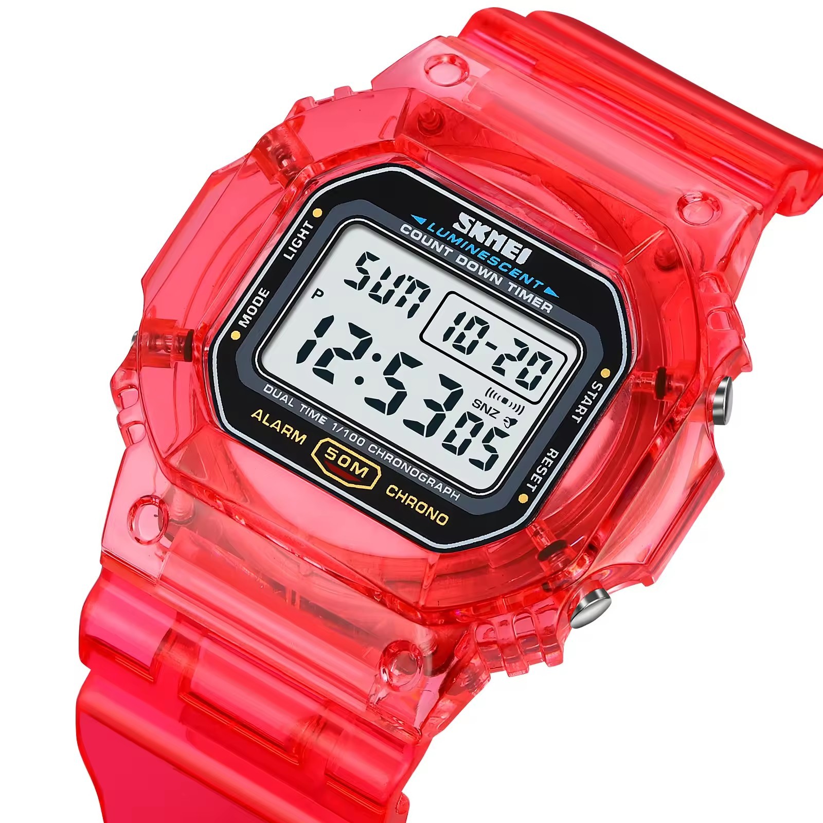 UNIPORE Montre Enfant Digitale Dessin Animé - Apprentissage Heure - Bracelet Ajustable - Garçons Et Filles
