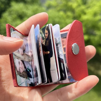 Mini album photo en PU, breloque porte-clés, accessoire de sac à main, pendentif pour sac, avec 16-20 photos