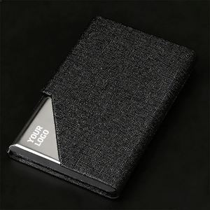 สินค้ามาใหม่ กระเป๋าใส่บัตรธุรกิจแบบโลหะหุ้มหนัง PU - Product Image 1
