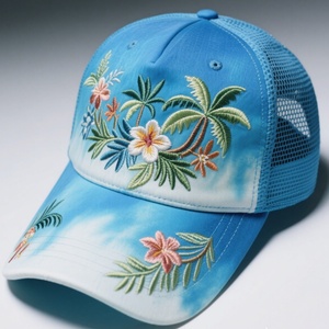 Custom Brand Design Sporty Fashion 5 Panel Baseball Cap Custom Your Flame 3D Embroidery Common - Product Image 4