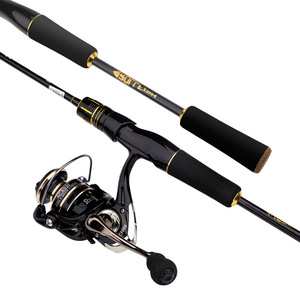 Caña de spinning M Action de fibra de carbono, acción media rápida, para pesca de lubina en arroyos. - Product Image 2