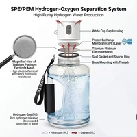 Generador de Agua Hidrogenada de Alta Eficiencia de 1.5L con Certificación FDA y CE, Botella de Agua Hidrogenada de Venta Caliente con Producción de Hidrógeno en 5 Minutos