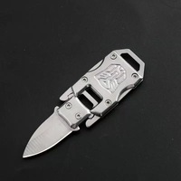 Couteau de cou de survie tactique polyvalent de qualité industrielle avec gaine pour la pêche de poche et le camping d'autodéfense Couteau d'extérieur
