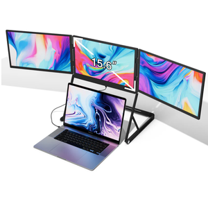 Extensor de Pantalla para Portátil TriCreate de 15.6 Pulgadas, Monitor Cuádruple, 3 Pantallas a Través de 1 Cable (Tipo-C), Panel IPS FHD 1080P Integrado - Product Image 1
