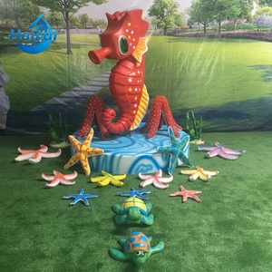 Décoration vintage <span class=keywords><strong>pour</strong></span> <span class=keywords><strong>maison</strong></span> de plage ou fête sur la plage, artisanat en résine, statues d'animaux marins en fibre de verre, accessoires coquillages et poissons - Product Image 3