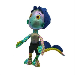 Peluche Monstre Marin Luca Alberto 38 cm, Peluche Douce pour Fille, <span class=keywords><strong>Dessin</strong></span> <span class=keywords><strong>Animé</strong></span> Violet, Certifiée EN71, 100% Coton PP, Cadeau d'Anniversaire pour Enfants - Product Image 3