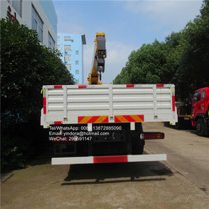 10 roues télescopiques 8 tonnes 10 tonnes 12ton ascenseur conteneur boîte à plat sinotruk howo camion grue - Product Image 4