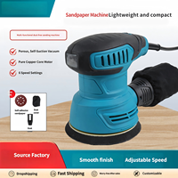 Lijadora Orbital Aleatoria de 5 Pulgadas (125 mm) con Velocidad Variable, Pulidora Eléctrica para Madera, Herramienta para Trabajar Madera, Muebles y Paredes