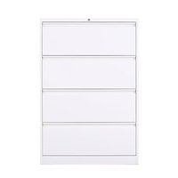 Dossier verrouillable suspendu fer placard Documents bureau stockage meubles acier Laterla métal classeur avec 4 tiroirs